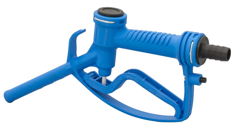 PLASTIC MANUAL NOZZLE BLACK Ø20 NBR NO STOP LEVER
